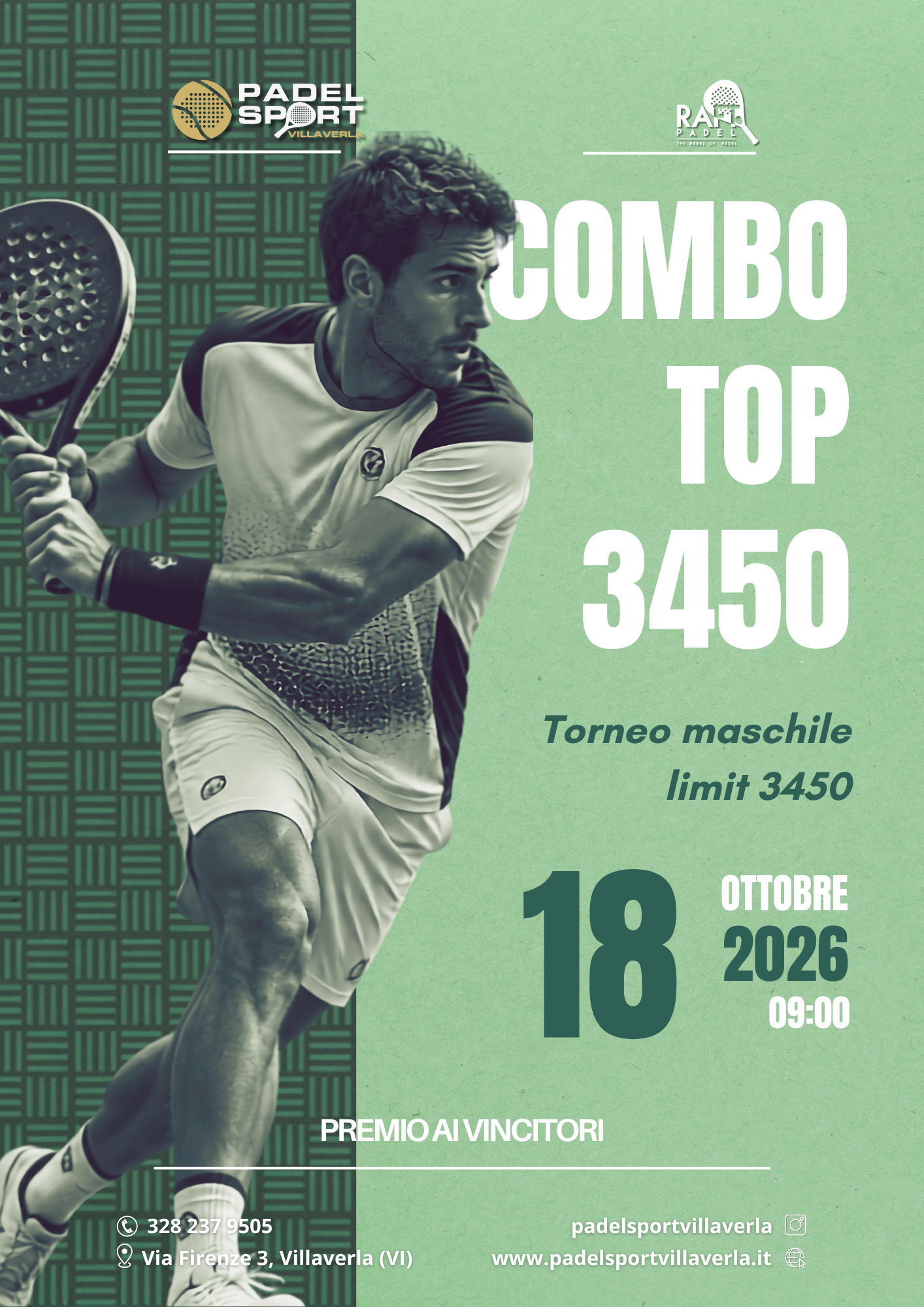 Torneo padel maschile Combo Top 3450